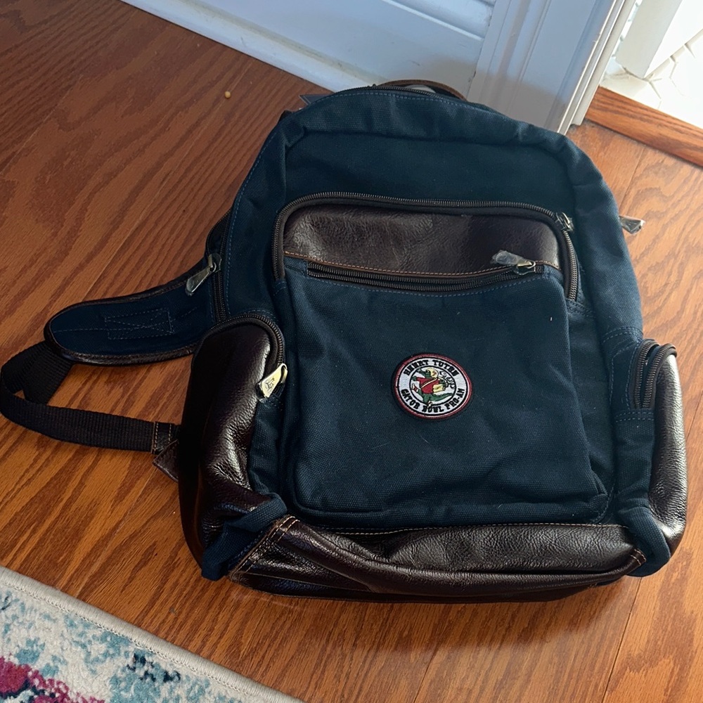 Stylish Black and Brown Men's Backpack